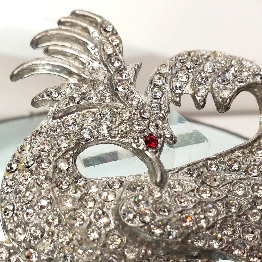 Massive & Wild MARCEL BOUCHER Firebird Phoenix Crystal Brooch